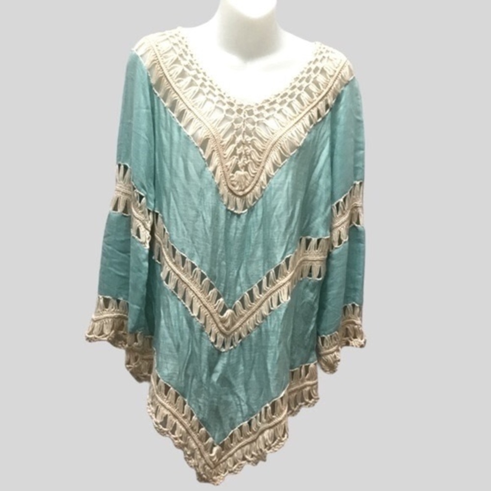 Vivid Importers Of NY Boho Tunic Or Beach Coverup